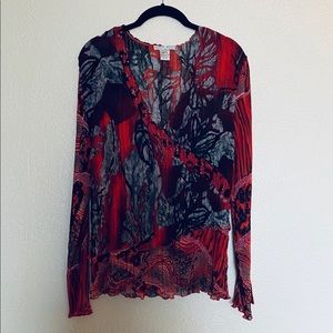 Alberta Makali V-Neck Top XL